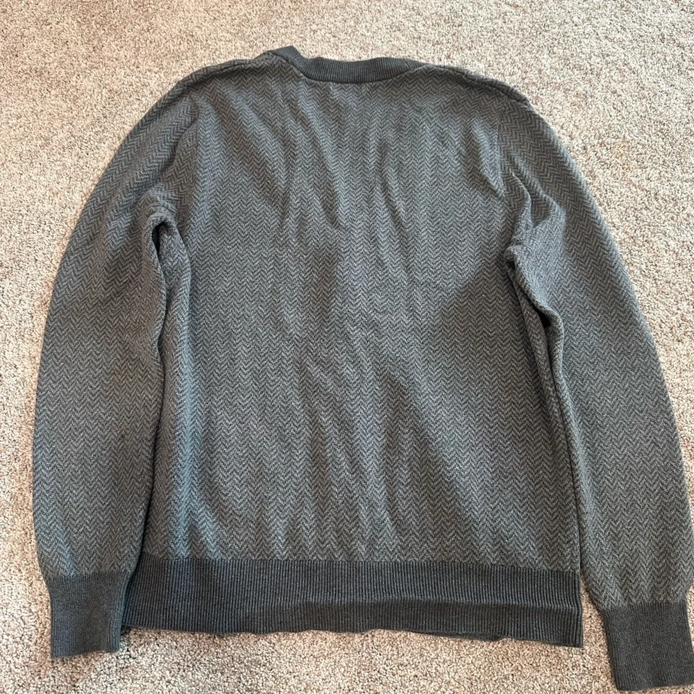 Charcoal Gray Cardigan Sweater - Picture 9 of 9
